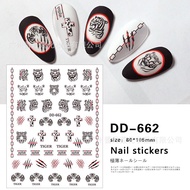 STICKER TIGER PATTERN NAIL STICKER