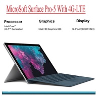 Microsoft Surfaec Pro-5 (Intel Ci5-7th Gen /4GB Ram / 128GB NVMe SSD /12 Inch Touch Screen/Dual Webc