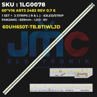 Backlight TV LG 60 Inch 60UH650T-TB.BTIWLJD 60"V16 ART3 2482 REV 0.7 6