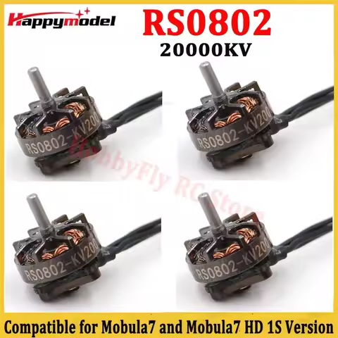 HappyModel RS0802 KV20000 1S Brushless Motor CW CCW For FPV Freestyle Mobula7 Mobula7 HD 1S Tinywhoo