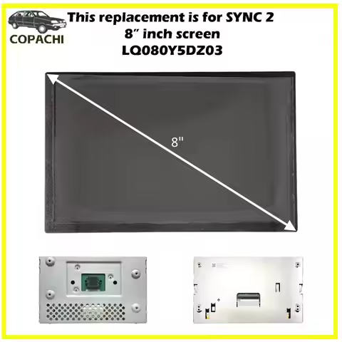 Original 8" LCD Car Monitor Display Replacement For 2011-2016 Ford Explorer SYNC 2 MKC MKS MKX LQ080
