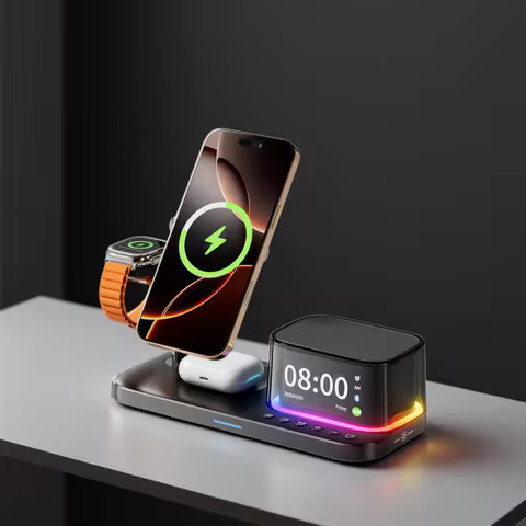 Super Fast QI2.2 25W Magnetic Wireless Charger Station For Galaxy S25/S26 iPhone 17 16 Pro Max Apple