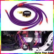 HKS Grounding Cable Wire 8GA Kit 6 Point Voltage Meter Stabilizer engine parts power & fuel saving i