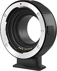 7artisans EF-EOS M Lens Adapter Auto-Focus Lens Speedbooster Converter Ring Compatible for Canon EF/EF-M Lens and Canon EOS M-Mount Camera for Canon M1, M6, M10, M50, M100