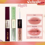 HAGGARD Lip Glaze Double-ended two-purpose water mist matte lip gloss Matte Water Gloss Matte Daily