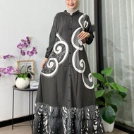 dress wanita muslim - gamis twill ori pekalongan - gamis twill ori