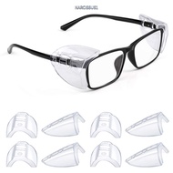 NARCISSUS13A0E 4pairs Eye Protection Glasses, 12mm  Side Shields for Glasses, Glasses Accessories TP