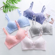 <Ready Stock> Nursing Bra for Breastfeeding Dual Way Padded Cotton Lace Design Non Wired | Bra Menyu
