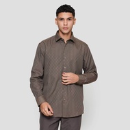 Cole Dobby Stripe Kemeja Slim Pria 122997385