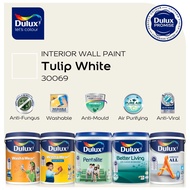 [Shop By Colour] Dulux Interior Wall Paint | Tulip White 30069 | Anti-Mould & Anti-Fungus | 1L & 5L