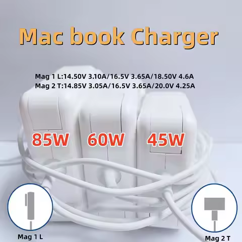 for macbook 45W 60W 85W Magsaf* 2 macbook charger A1466 A1278 A1502 A1398 A1286 Power Adapter For Ma