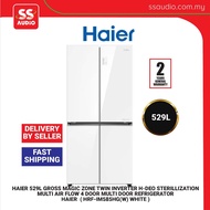 【 DELIVERY BY SELLER 】HAIER HRF-IM585HG(W) WHITE  529L GROSS MAGIC ZONE TWIN INVERTER H-DEO STERILLI