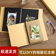a4Vintage Kraft Paper Handmade diy Album b5Classmate album, commemorative album, growth photo storag