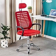 Gaming Chair, Office Desk Chair, Ergonomic Office Chair Adjustable Swivel Chair Mesh Back Support Computer Armchair Gaming Chair Desk Chair with Headrest (Color : Red) (Color : Blue) (Green) little