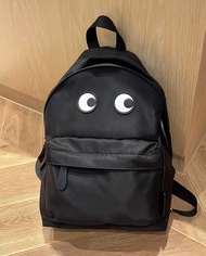 New Smiling Big Eye Waterproof Nylon Backpack Men And Women Casual Backpack Commuter Pac Man School