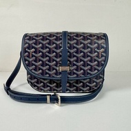 GOYARD BELVÉDÈRE BAG PM 深藍 斜背 新版 荔枝紋 郵差包 馬鞍包