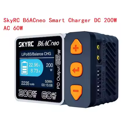 SkyRC B6AC neo Smart Charger DC 200W AC 60W Battery Balance Charger B6AC neo SK-100200 Upgraded