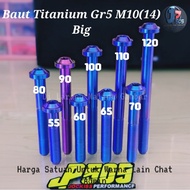 Titanium Bolt Gr5 M10 MM (14) Big Length 55-120