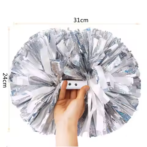 1 pair Competition Cheerleader Pom Poms Party Festival Club Cheerleading Pompoms Game Dance Sparking