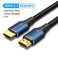 Vention สาย HDMI 2.1 ต่อทีวี 8K 60Hz 48Gbps สายhdmi 4kของแท้ สายอากาศทีวี Cable for สายเชื่อมต่อTV ส