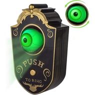 Halloween Decoration, Halloween Doorbell, Haunted Doorbell Animated Eyeball Halloween Decor with Spo