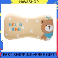 Havashop Adjustable Kids Memory Foam Pillow  Toddler Neck Protection Single Core 3cm Breathable Little Bear for Sleeping