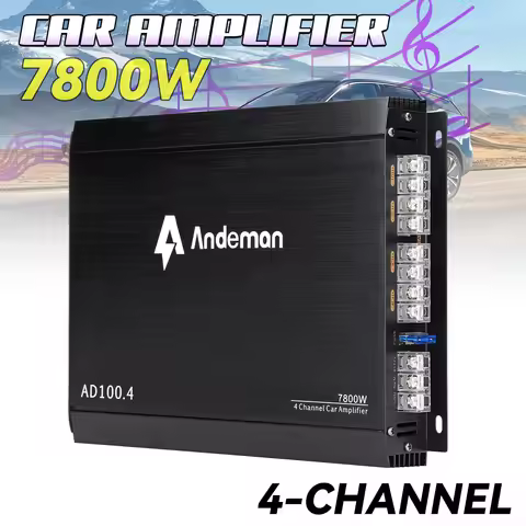 Andeman 4-Channel Car Amplifier 7800W Peak Power A/B Class 200W RMS 12V-13.8V High Performance Audio