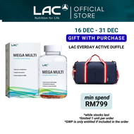 [Expiry May 2027] LAC Mega Multi Mixed Fruits Flavour (2.5g x 120 Gummies) Daily Multivitamin and Nu