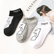 Cute Socks Women 2019 Summer Funny Cat Cotton Short Funny Socks Happy Ankle Socks Female Fashion Soc