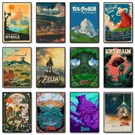 Zeldas Link Legend Video Game Poster Canvas Painting Poster and Prints Wall Art Pictures for Modern 