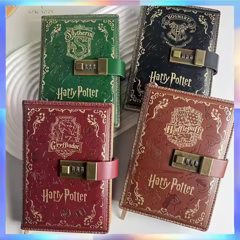 Harry Potter Password Notebook Combination Lock Vintage Diary Official Stationery For School Office 