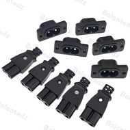 5/10pcs C8 Male Power Socket C7 Female Plug Power Outlet Embedded Electric Connector Connector 35mm*