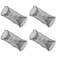 [PIA Store] Selected4X Fishing Bait TrapBait Crawfish Traps Spring Cage Portable Folded Cast Net Fis