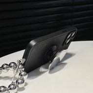เคสโทรศัพท์ดาวเต็มดวงสำหรับ iPhone14promax Premium Sense Black Case สำหรับ iPhone13 กรณีผู้ถือเงินสำหรับ iPhone12 Promax Silver Carry Beads String Case สำหรับ iPhone11