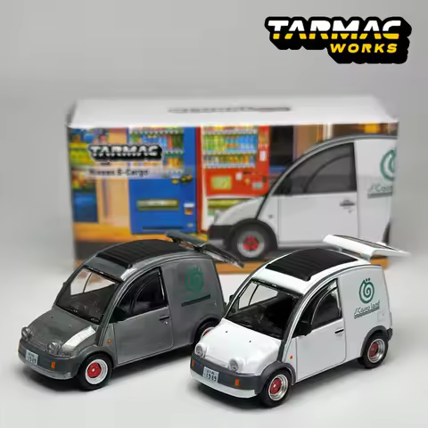 TW 1:64 Tarmac Works Nissan S-Cargo White Alloy Car Model Chase