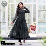 Women's Floral Anarkali Gown Ready-to-Wear Festive Georgette