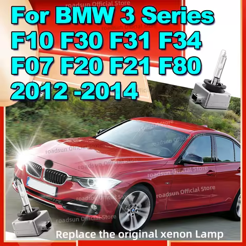 2X HID 35W Xenon Headlight Standard 6000K Auto Lamps Replacement for BMW 3 Series F10 F30 F31 F34 F0