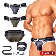 Gx3 Underwear Low-Waist Silky Sports Hip-Lifting Briefs  Men's  Underwear 1 Pack