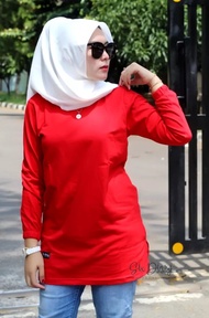 BEST SELLER // Tunik Wanita // Baju Muslimah // Kaos Wanita Lengan Panjang // Fashion Wanita Six Dia