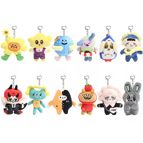 Thailand GMMTV CP Plush Keychain Cartoon Cute Filling PP Cotton Pendant JAIDEE BABII WIN ForceBook A