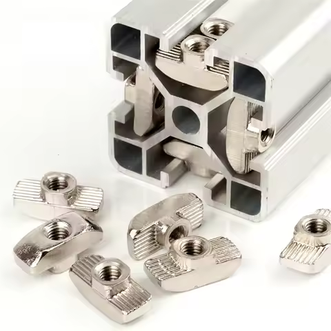 50/100 Pcs M3 M4 M5 M6 European Standard T-Nut Sliding T Nut Hammer Head Nut 3030 Aluminum Extrusion