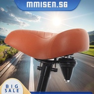 [mmisen.sg] Bike Seat Cushion Shock Absorbing MTB Spring Saddle for MTB Road Folding Bikes
