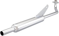 Kitaco 543-1151870 Mini Cabton Muffler, Super Cub 50FI Steel, Chrome Plated Finish