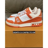 Louis Vuitton LV Trainer Sneakers in Orange Virgil Abloh 1A811Q size 7