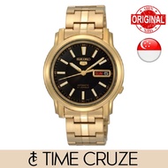 [Time Cruze] Seiko 5 SNKL88  Automatic Gold Tone Stainless Steel Black Dial Men's Watch SNKL88K1 SNKL88K