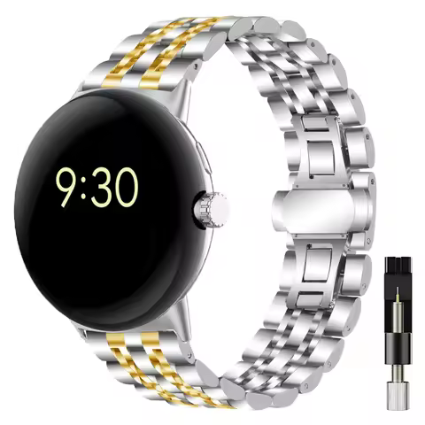Metal strap, compatible with Google Pixel Watch 2 strap, adjustable stainless steel strap for Google
