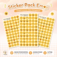 Cute Emoji Sticker Pack | Cute Aesthetic Emoji Stickers for Laptop & Journaling