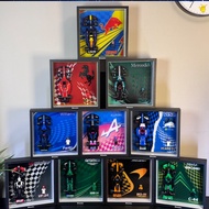 Compatible with LEGO F1 Racing Speed 77242 77243 77244 Wall-Mounted Frame Dustproof Display Acrylic 