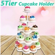 Cupcake Stand Green 5 Tier