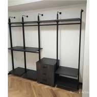 Direct Supply Aluminum Alloy Open Wardrobe Closet Walk-in Closet Metal Storage Rack Organizer